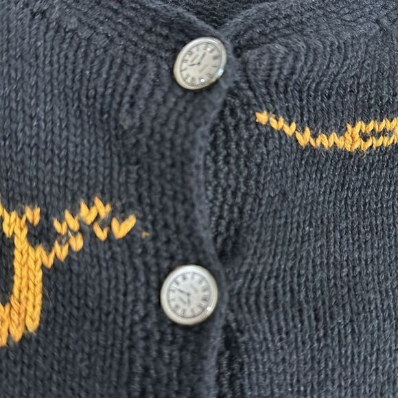 Signatures Northern Isles Vintage Embroidered By Hand Cardigan Sweater Size XL - Picture 4 of 9